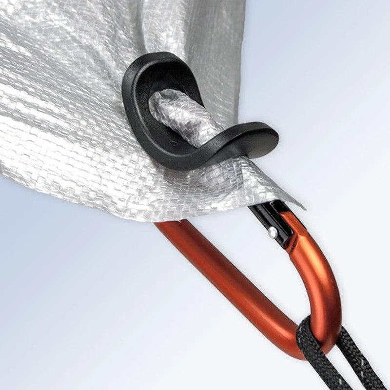 Fabric Clip Carabiner Set for Gear Attachment - 4-Pack, 40 lb Load