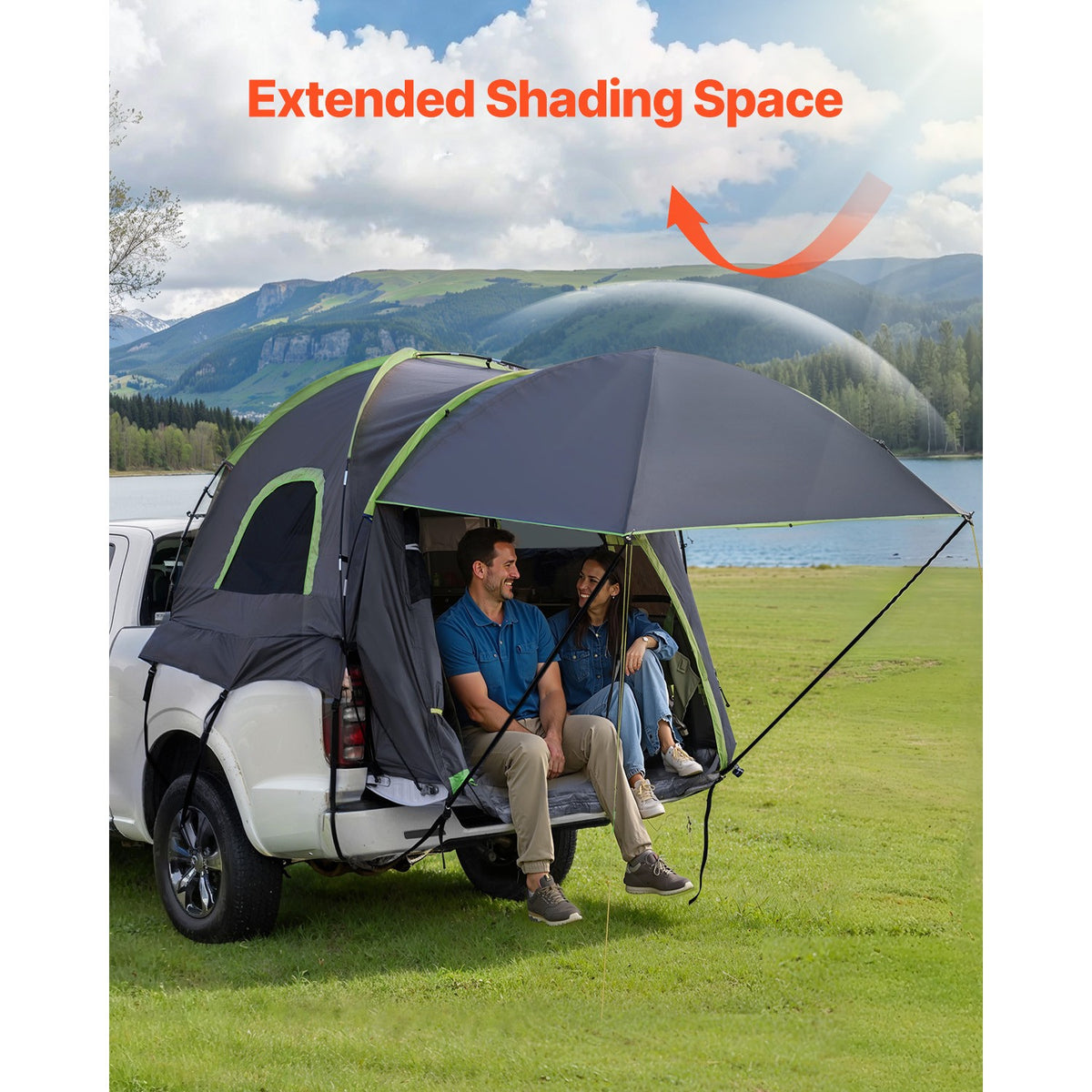 Waterproof Truck Bed Tent for Camping, Fits 5.0-5.2ft Pickup Trucks