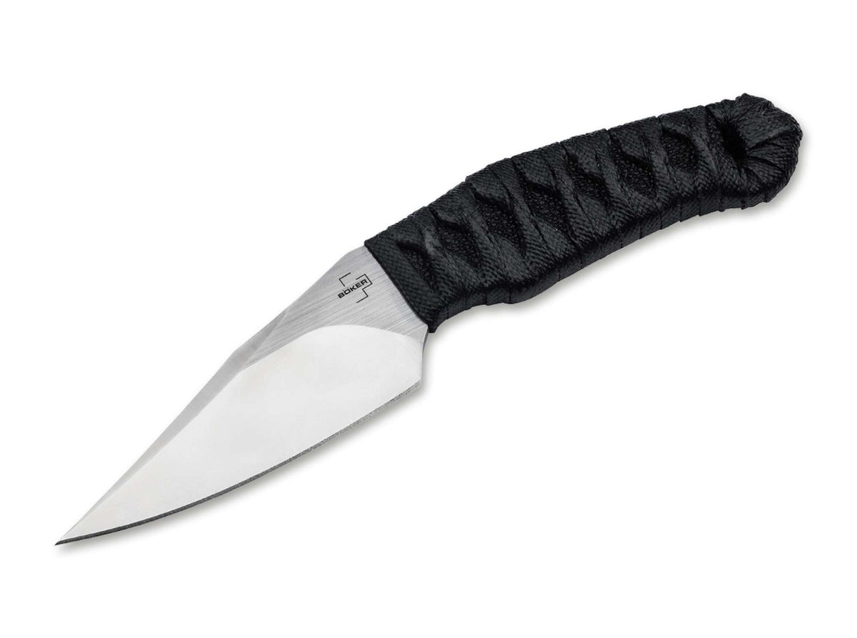 Fixed Blade Knife with Nitro-V Blade and Fish Skin Handle - Tactical Outdoor Use