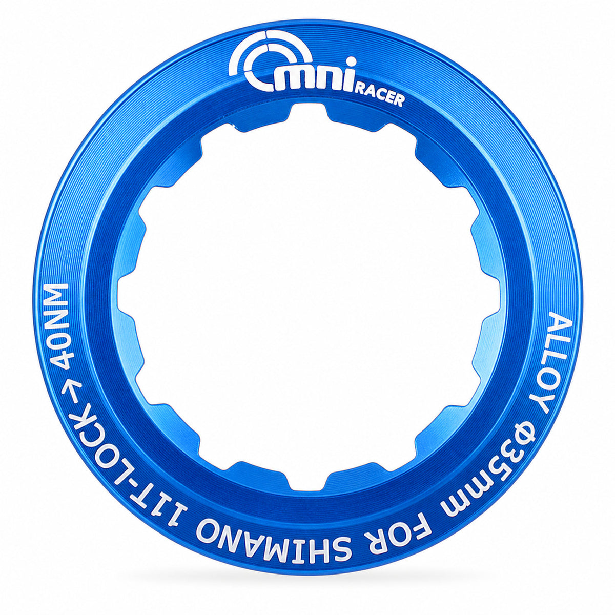 Lightweight Bicycle Cassette Lockring for Shimano & SRAM - Silver, Blue, Gold