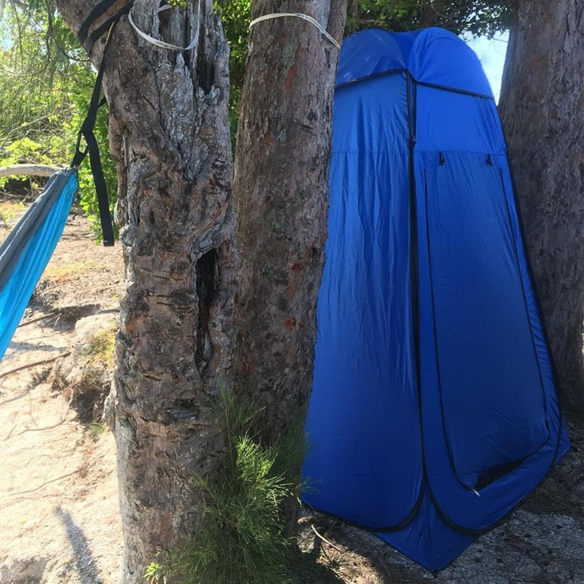 Portable Privacy Shower Tent with Bag for Camping and Outdoor Use