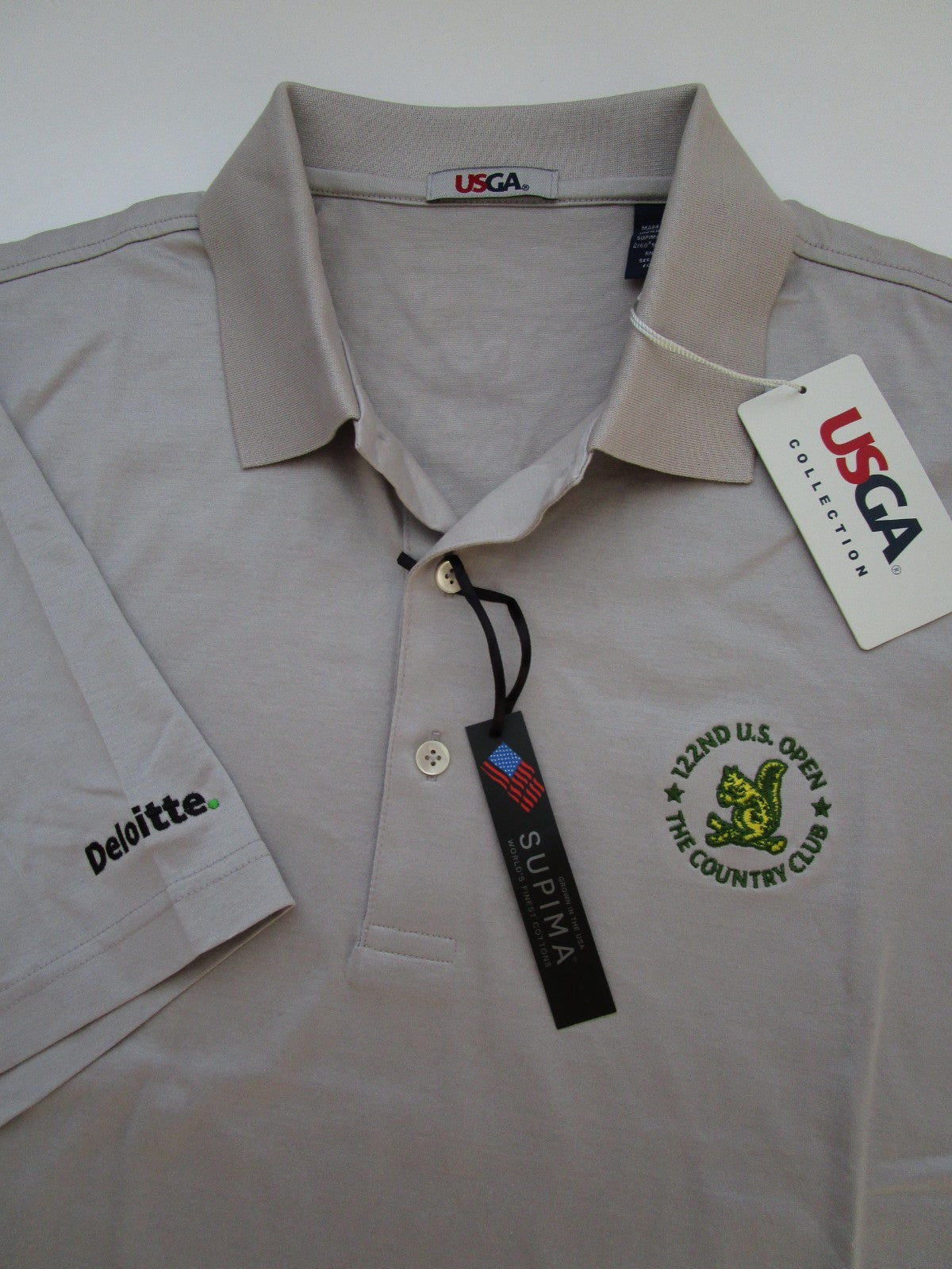 Men's Large USGA Polo Shirt - Golf Style Supima Cotton, 122nd US Open