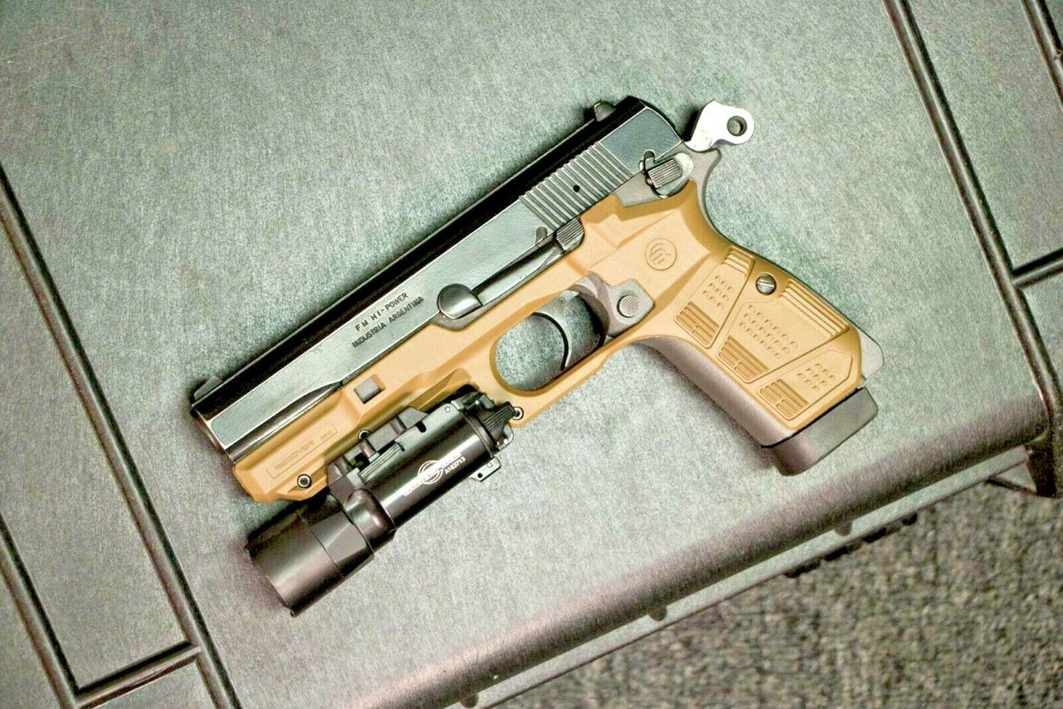 Recover Tactical HPC Grip and Rail System for Browning FN Hi Power - Lightweight, Easy Install, MIL-STD Rail