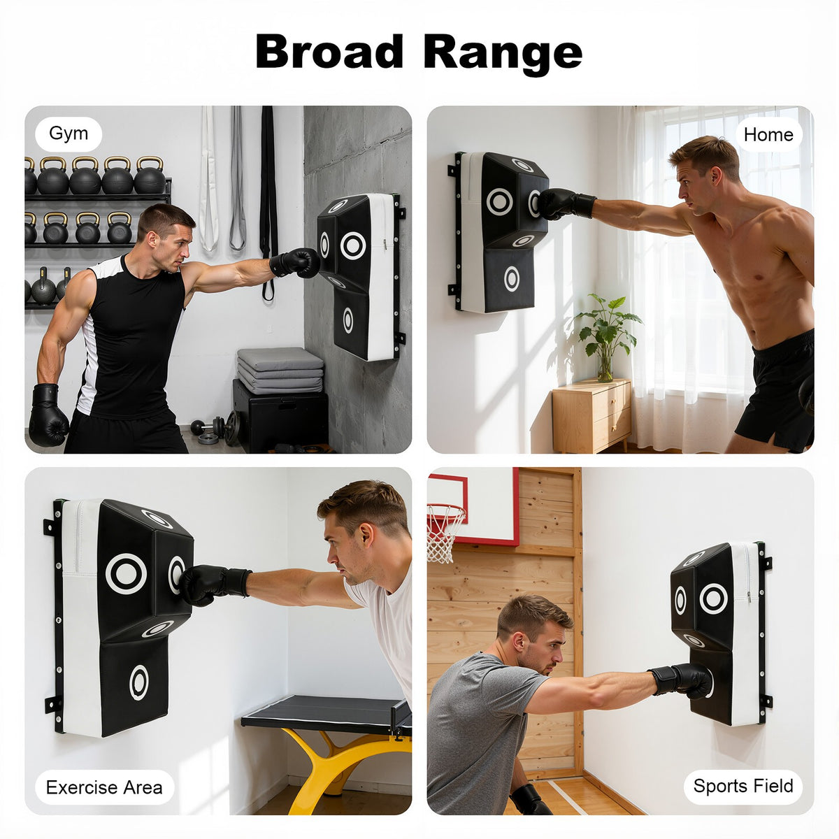 Wall Mount Boxing Target Heavy Bag for MMA Training Punching Practice