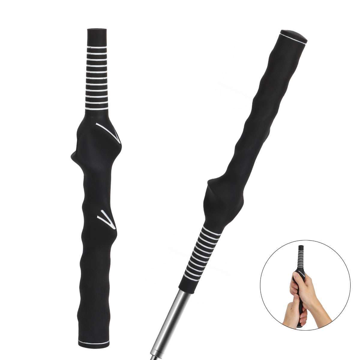 Golf Club Swing Training Grip for Right-Handed Beginners Practice Aid
