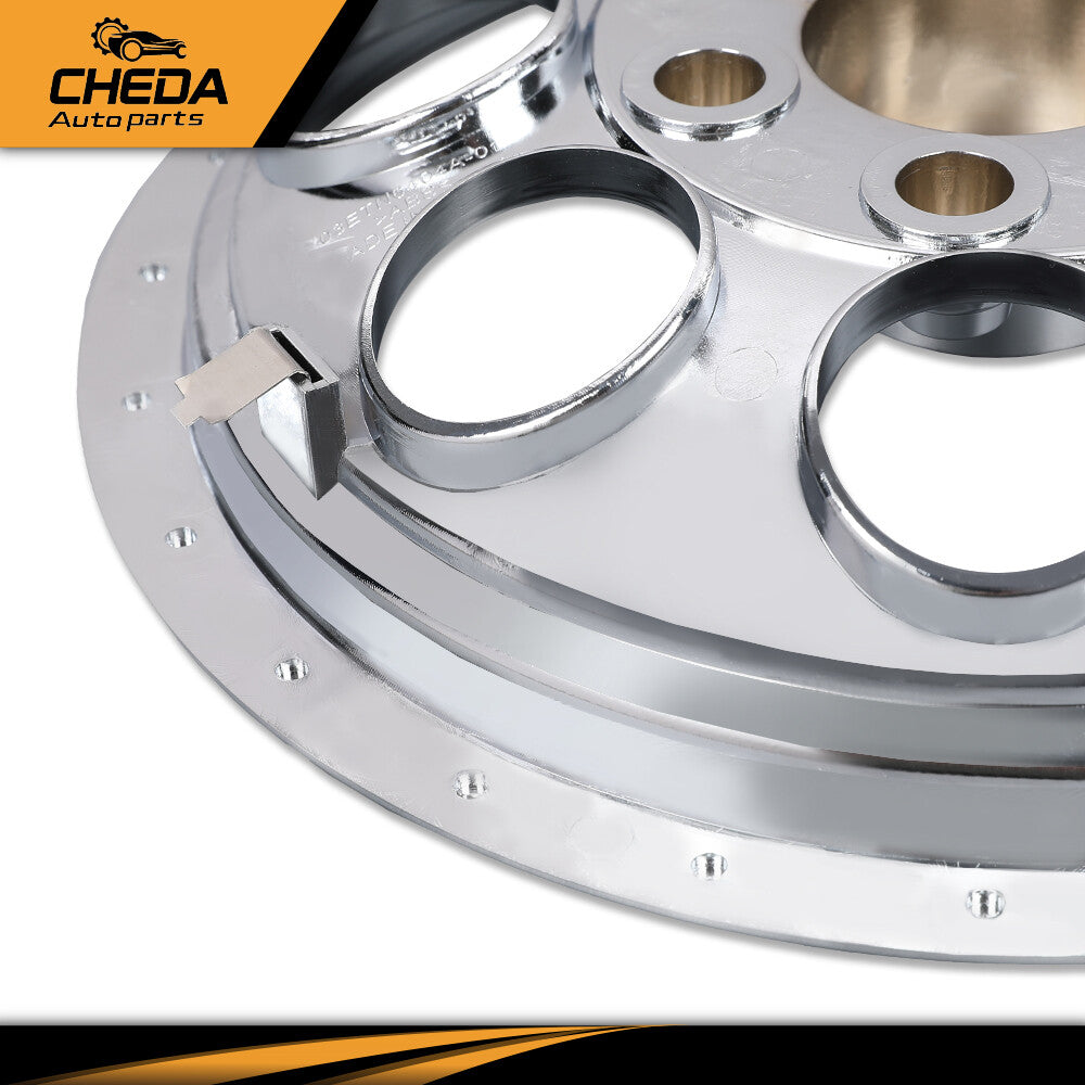10-Inch Golf Cart Hub Caps - Chrome Wheel Covers for EZGO Club Car Yamaha
