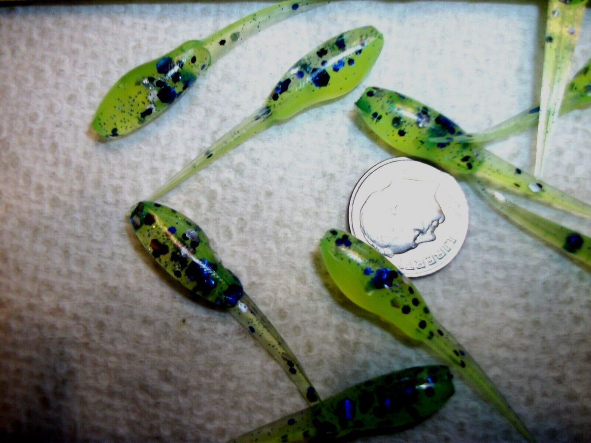 Fishing Lures - 1 3/4-Inch Chunky Glitter Crappie & Minnow Baits - Multiple Colors