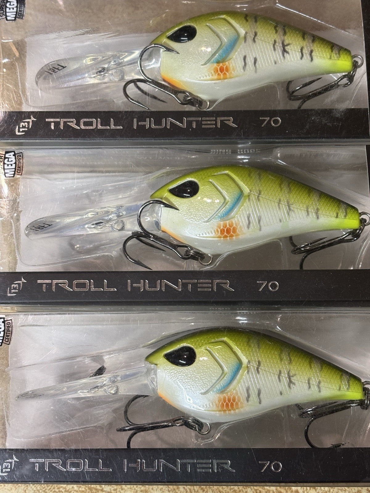 13 Fishing Troll Hunter 70 Dream Gill Fishing Lures - Lot of 3