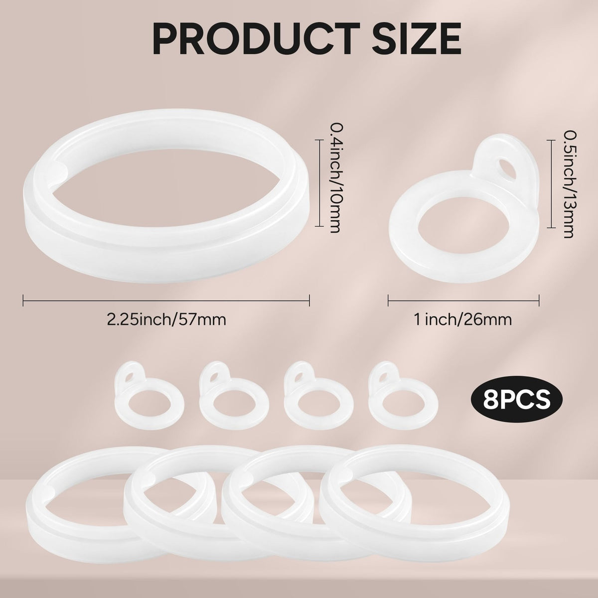 Silicone Water Bottle Gasket Replacement for Thermoflask 24/32/40/64oz - 8 Pack