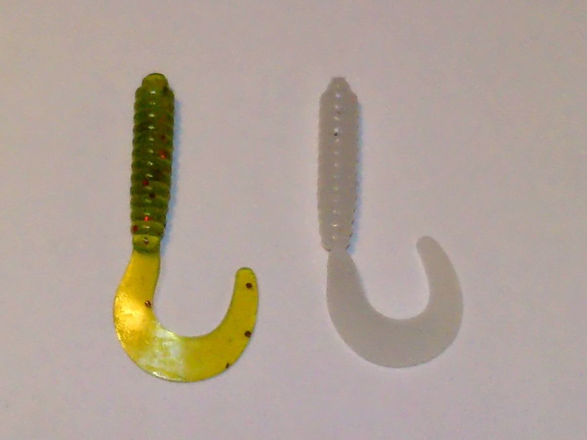 Bulk 100 Soft Plastic Fishing Lures for Crappie & Pan Fish - 2 Inch Trolling Baits