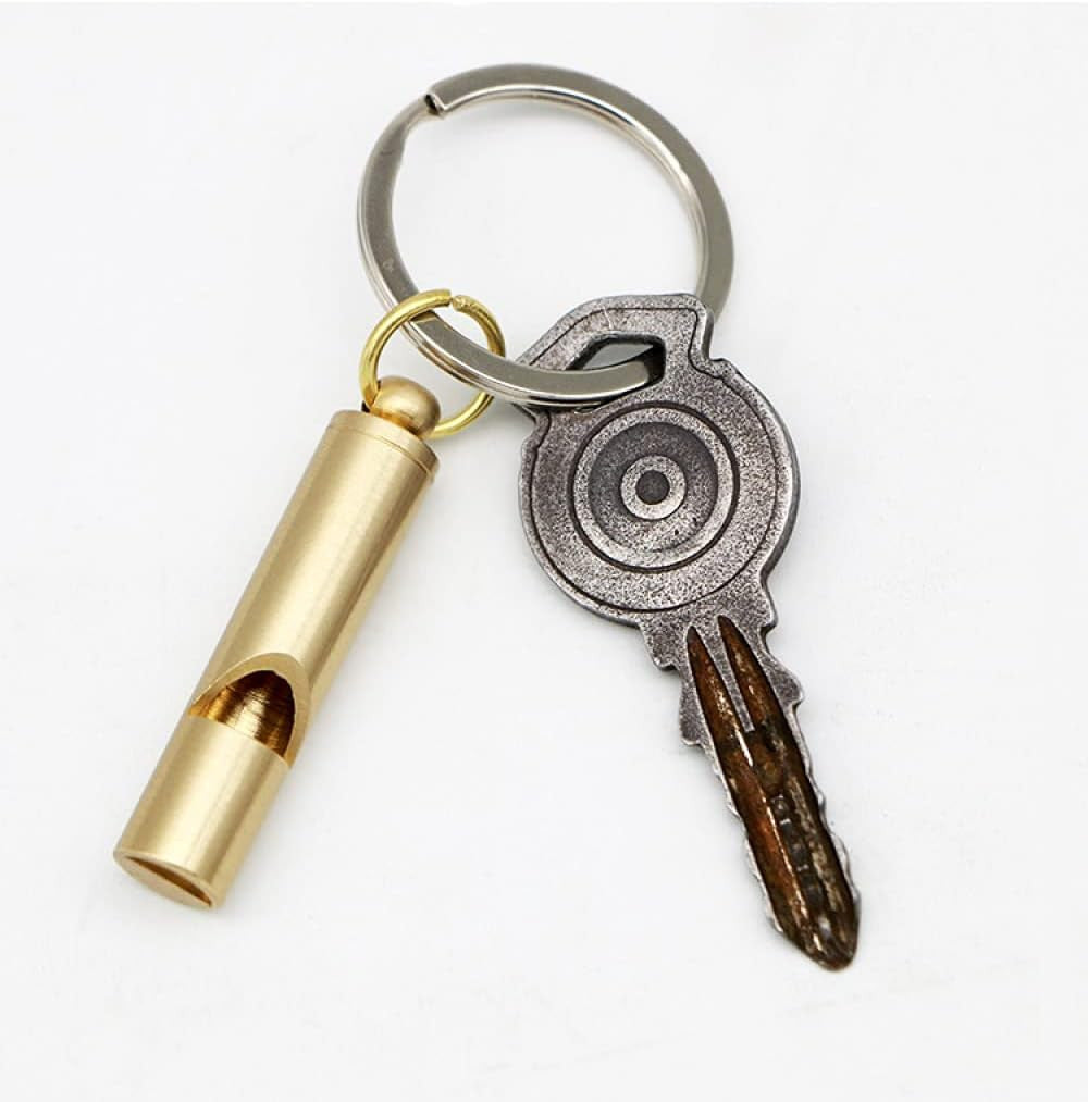 Loud Emergency Whistles - 2 Pack Metal SOS Lifeguard Safety Signaling