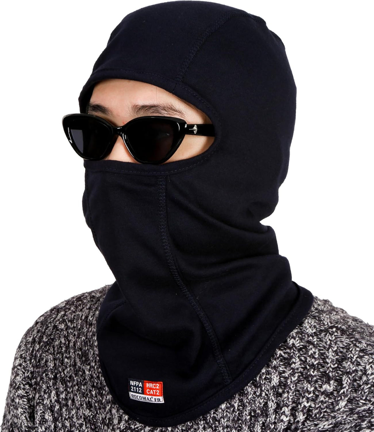 NFPA 2112 Rated Flame Resistant Balaclava Hood Face Mask - Head Protection