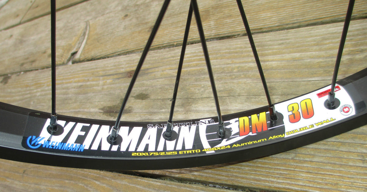 20-inch BMX Wheel Set with Double Walled Rims - Front & Flip Flop Rear