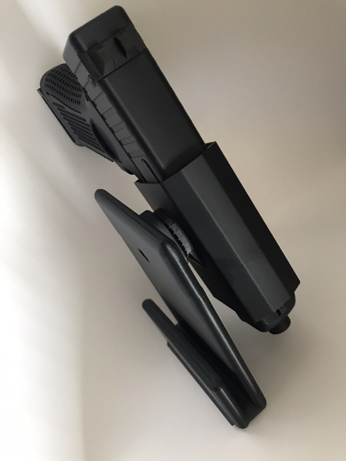 Universal Vehicle Side Arm Holster Mount for Center Console - No Drills