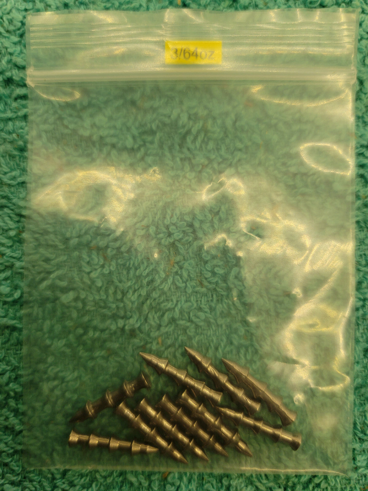 Tungsten Nail Sinkers for Soft Plastic Baits Fishing Weights 10 Pack - Multiple Sizes