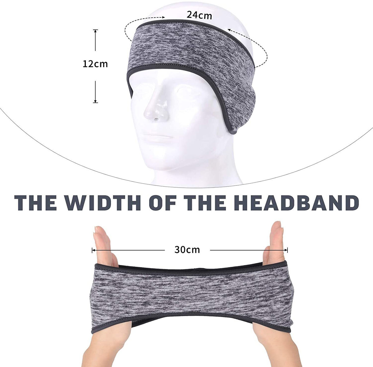 Winter Ear Warmer Headband for Women Men Fleece Ski Ear Muffs Sports