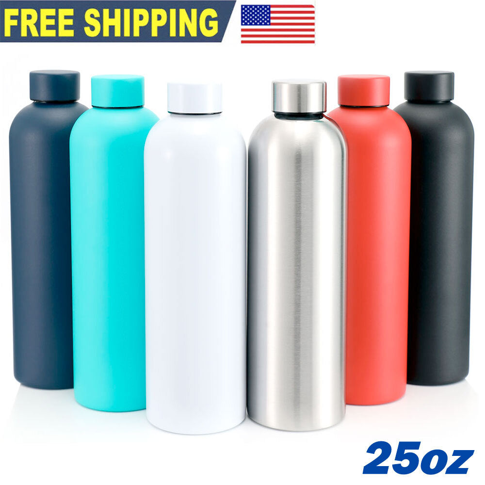 Insulated Stainless Steel Water Bottle 25oz Double Wall Travel Tumbler