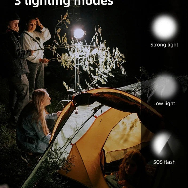 USB Rechargeable LED Camping Light with Hanging Hook - Portable Emergency Lantern