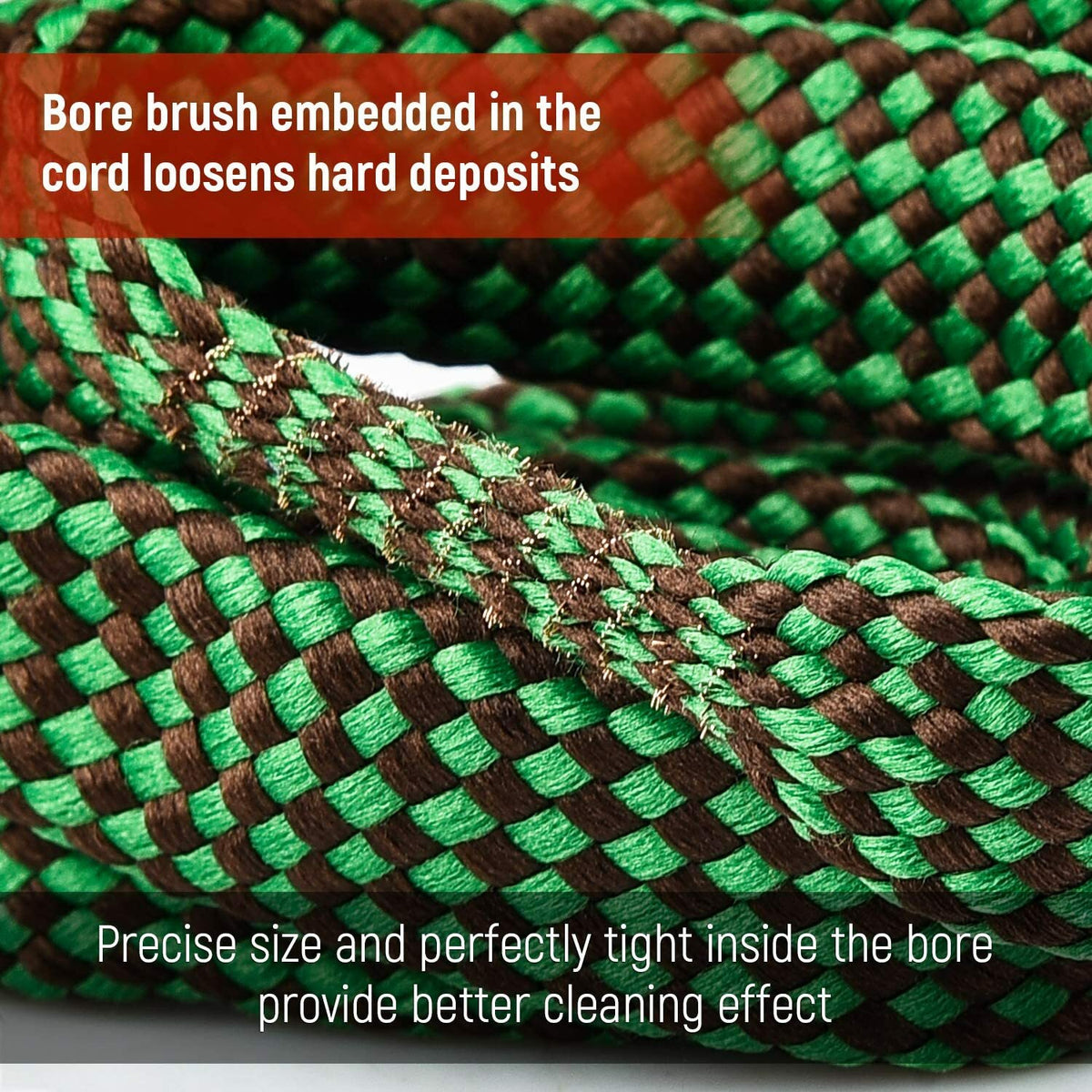 Bore Rope Gun Barrel Cleaning Snake for .22, .223 & 5.56mm Rifles and Handguns