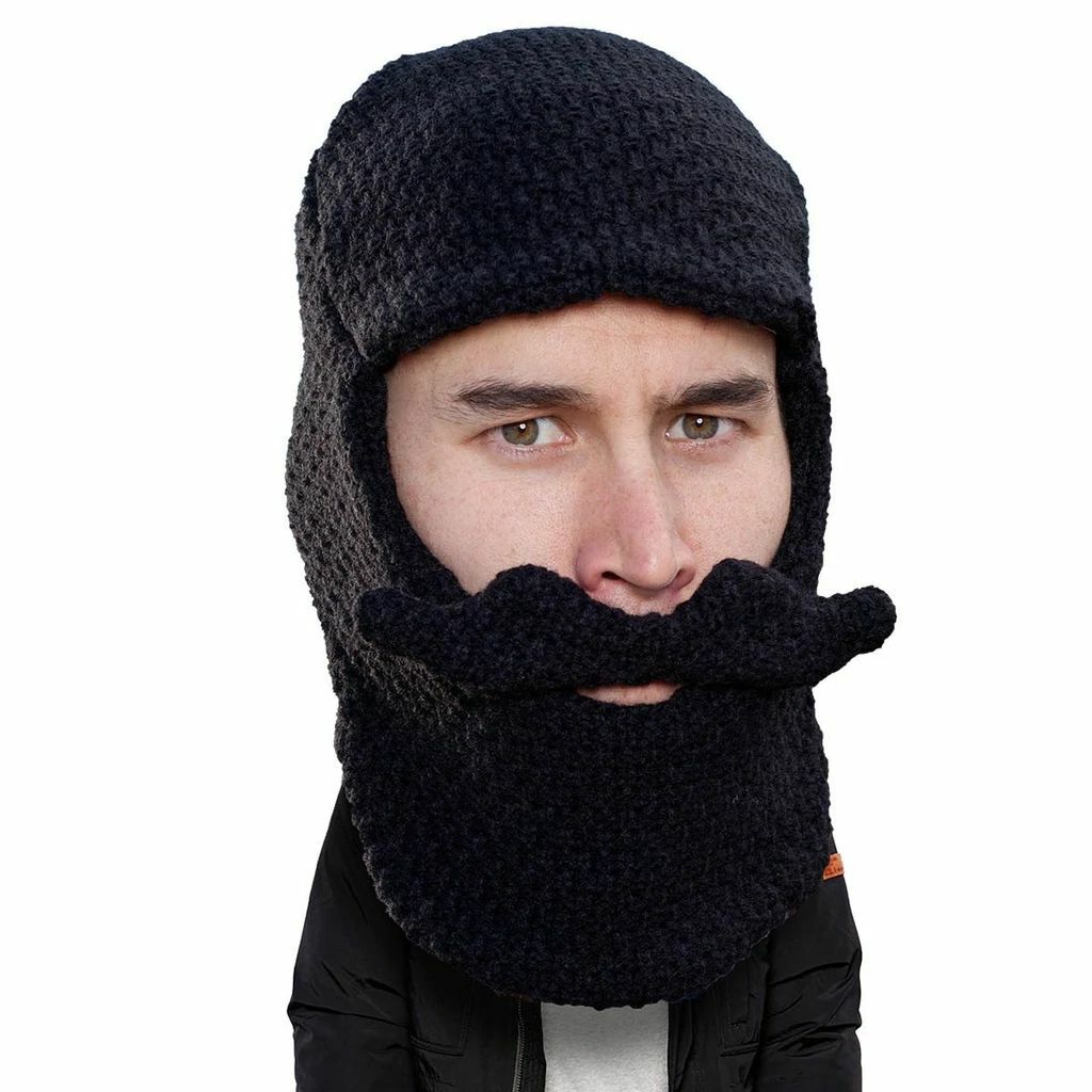 Beard Head Classic Knit Bearded Face Mask & Hat - Unisex Winter Accessory