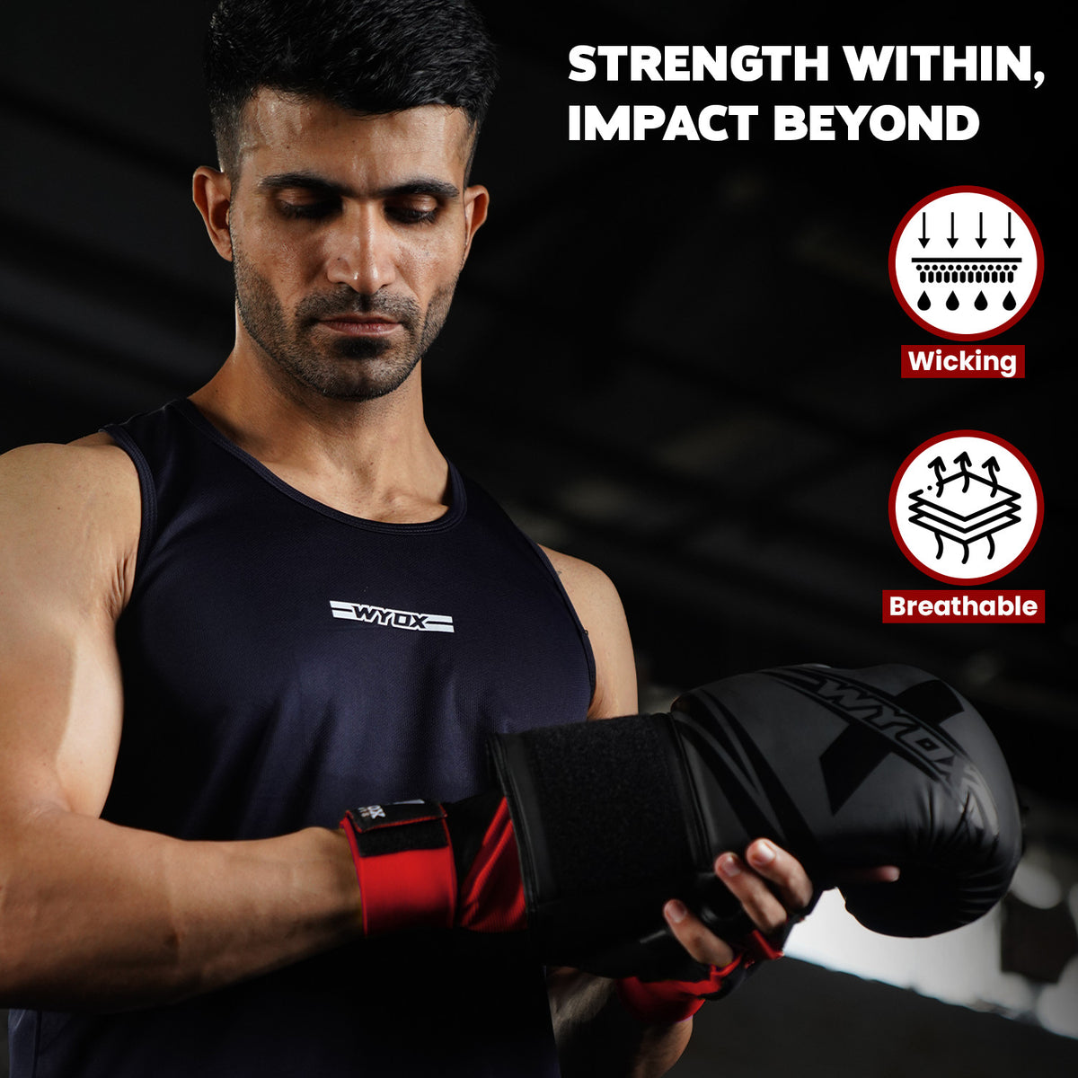Kids Boxing Gloves & Hand Wraps Set for Training & Sparring