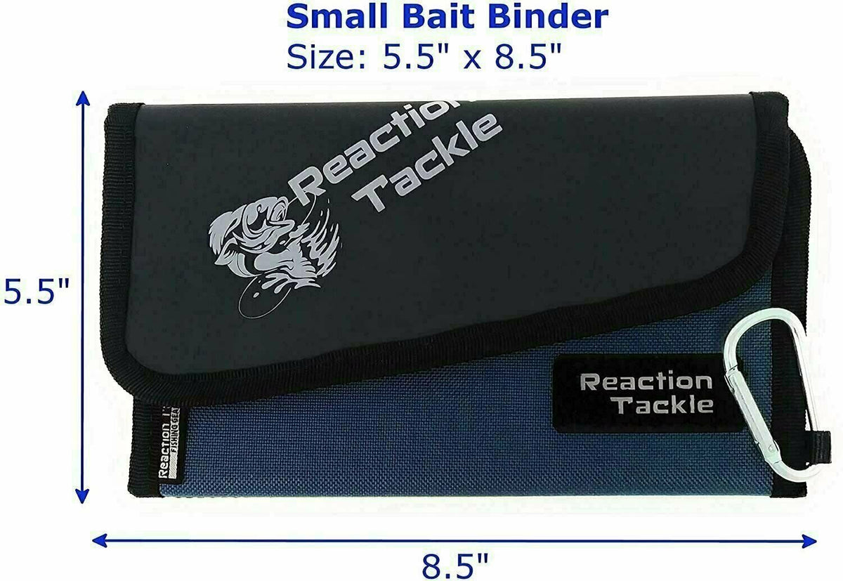Fishing Tackle Organizer Soft Storage Bag with Plastic Worm Sleeves - Multiple Sizes