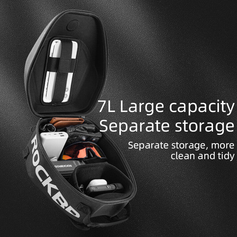 Waterproof Motorcycle Tank Bag with 7L Capacity & Touch Screen Window