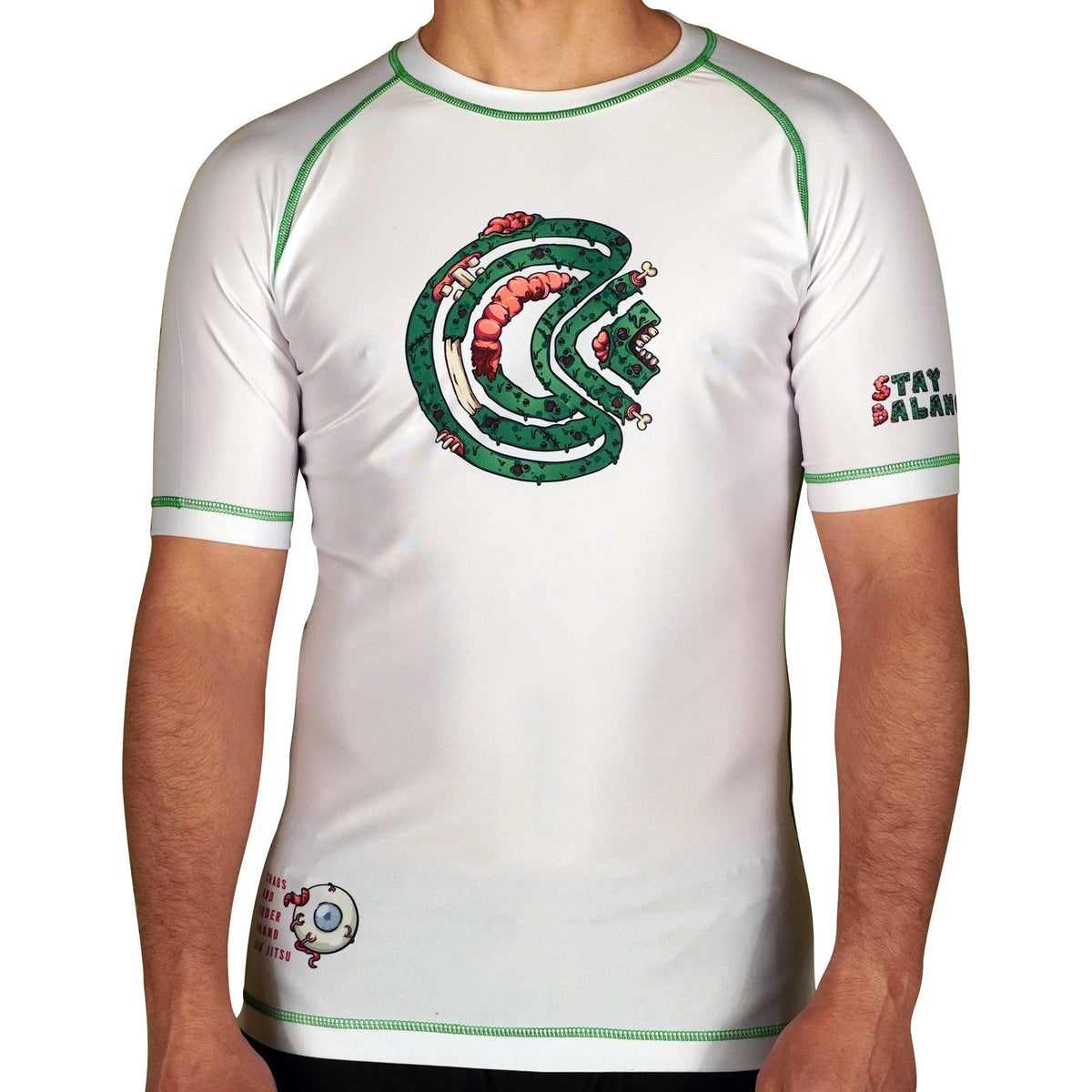 Zombie Short Sleeve BJJ Rashguard for Martial Arts Training