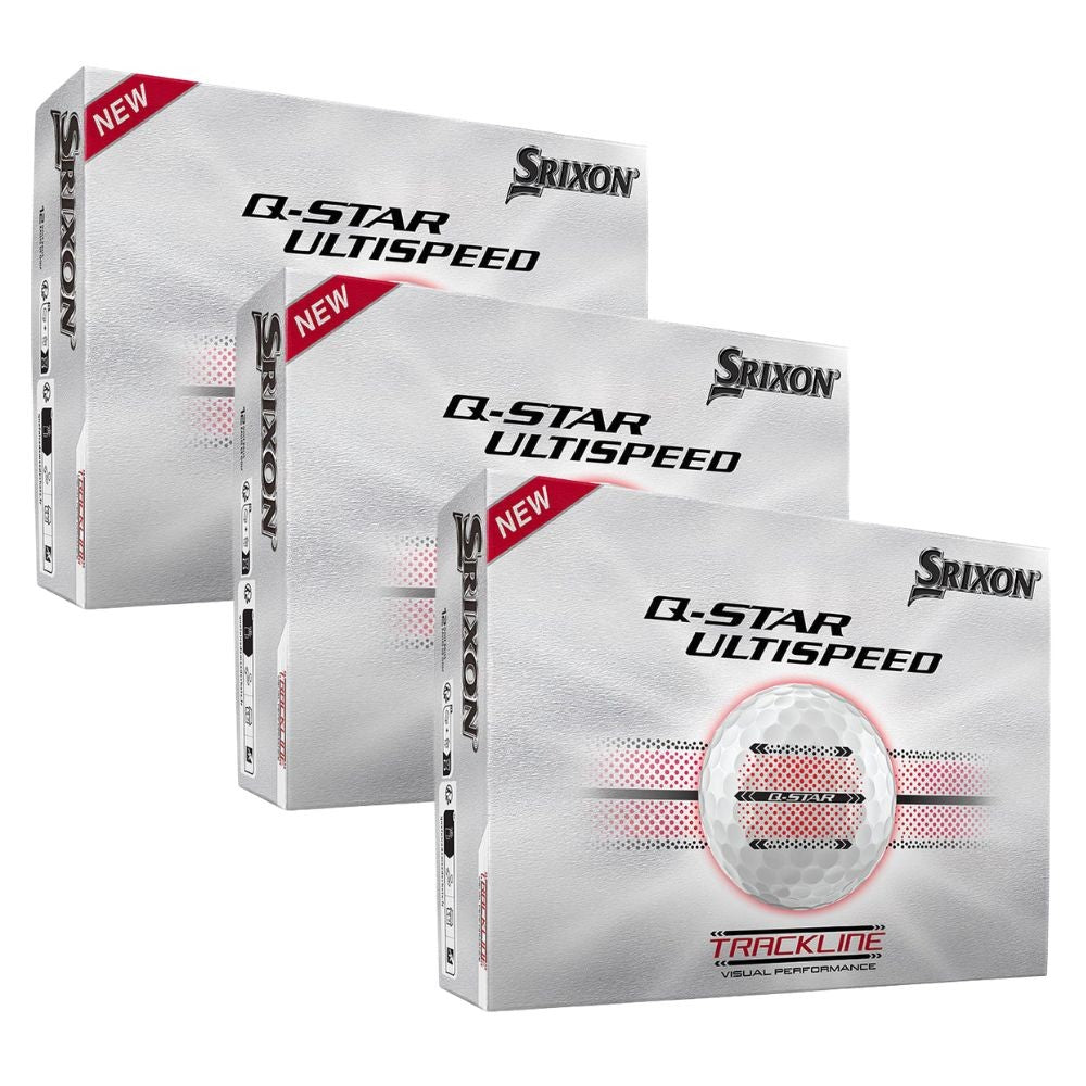 Srixon Q-Star Ultispeed Track Golf Balls - 3 Dozen White Distance Balls