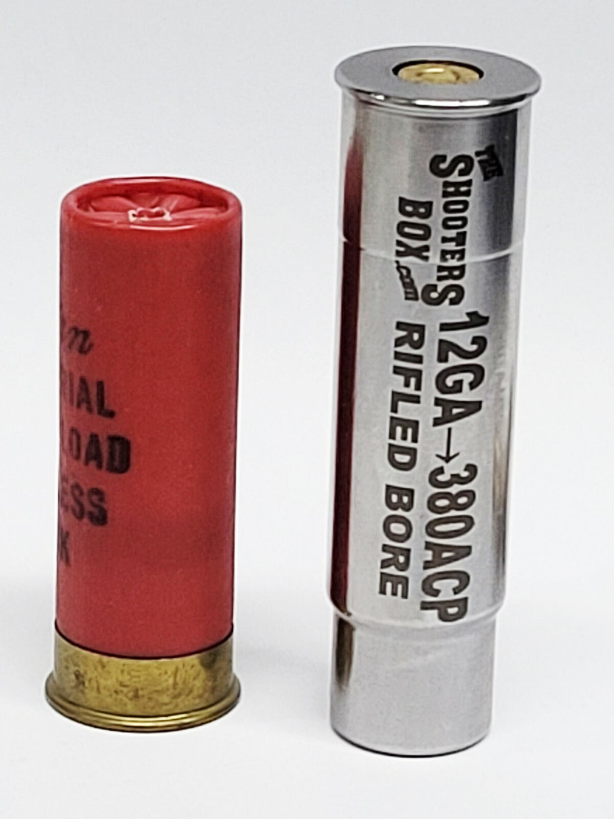 12GA to 380ACP Rifled Shotgun Adapter – Stainless Chamber Reducer