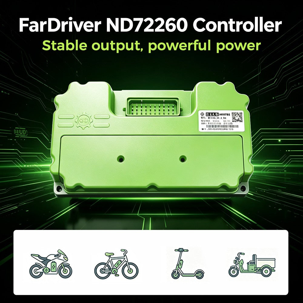 48V-72V Bluetooth Battery Controller 80A 260A Phase for Electric Vehicles