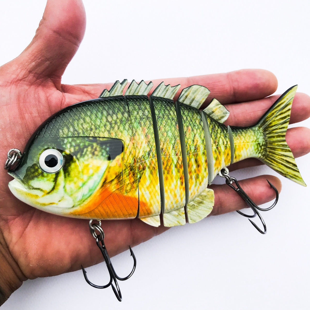 Large Game Fish Crankbait & Swimbait Set - 6 Inch Blue Gill & Pumpkinseed