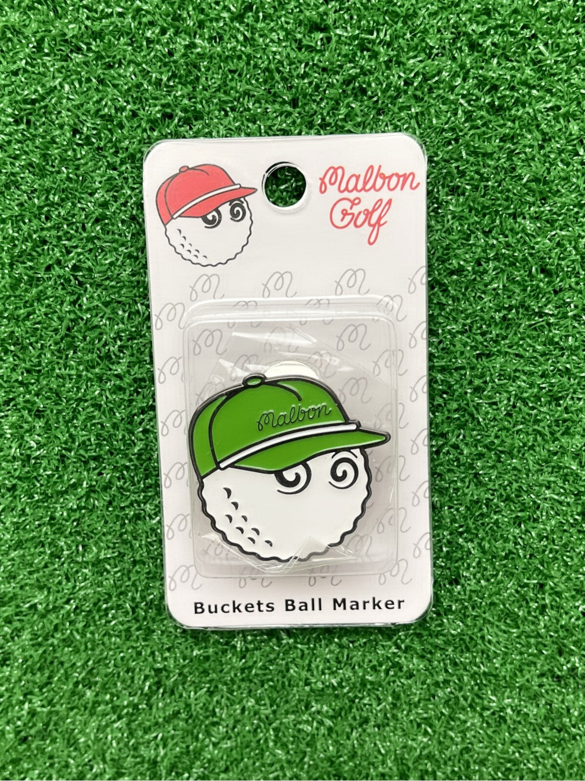 Magnetic Golf Ball Marker with Hat Clip - Malbon Style Assorted Set