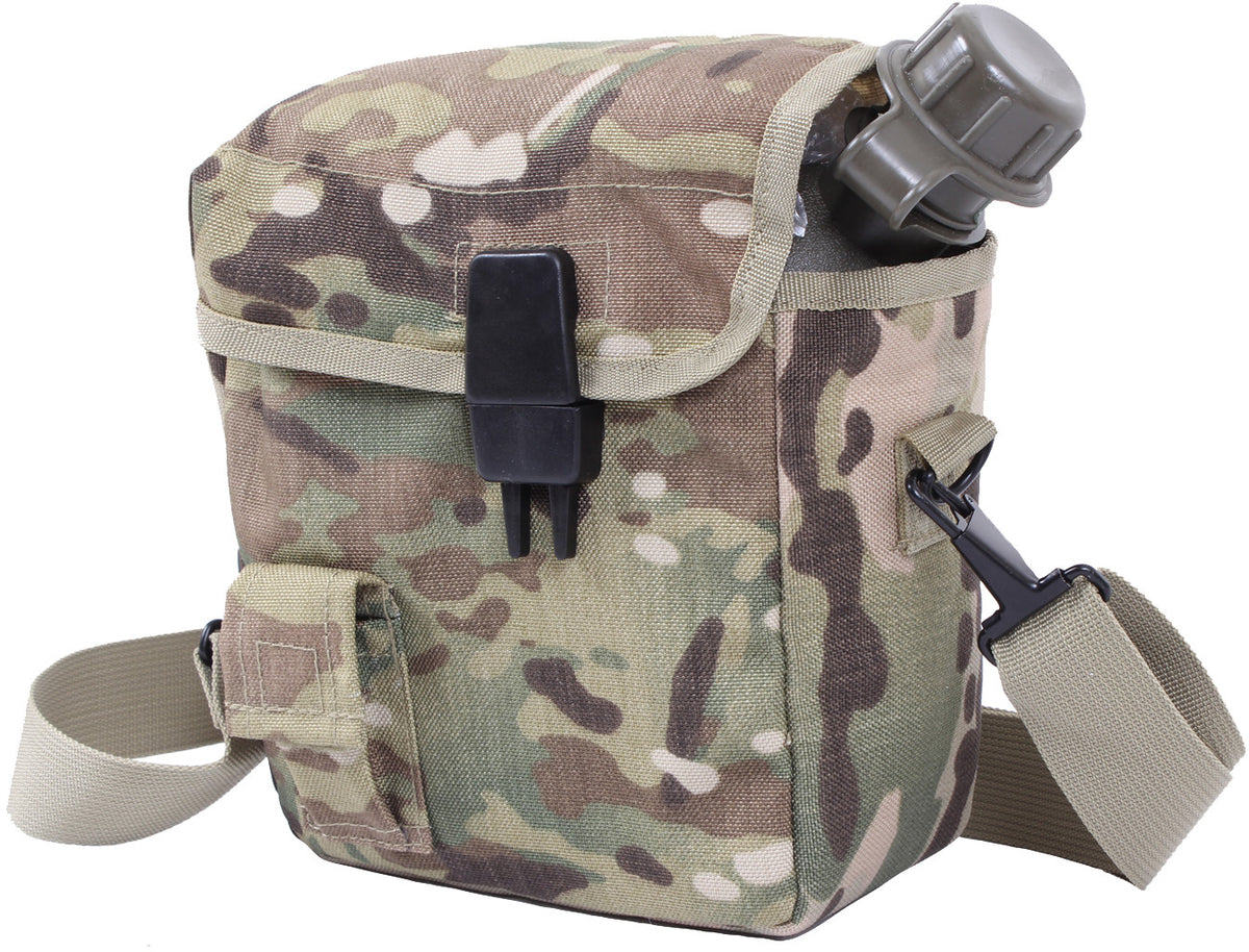 Military Nylon Canteen Cover with MOLLE System 2 Quart Hydration Pack