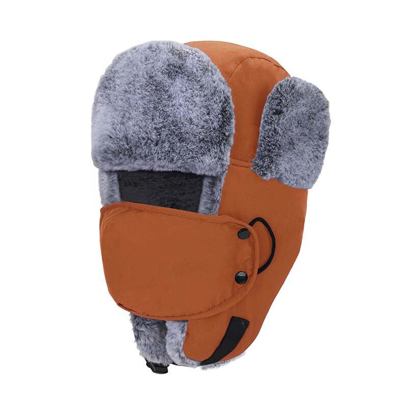Unisex Winter Windproof Earflap Hat with Face Mask for Snow & Skiing