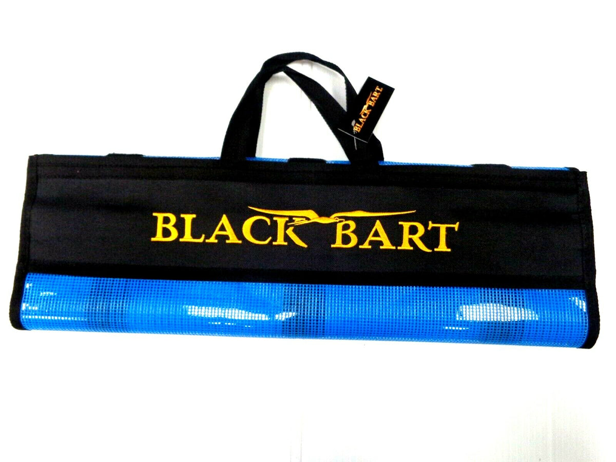 Fishing Lure Storage Bag 6-Pocket Roll-Up Organizer 20x8 Inches Blue