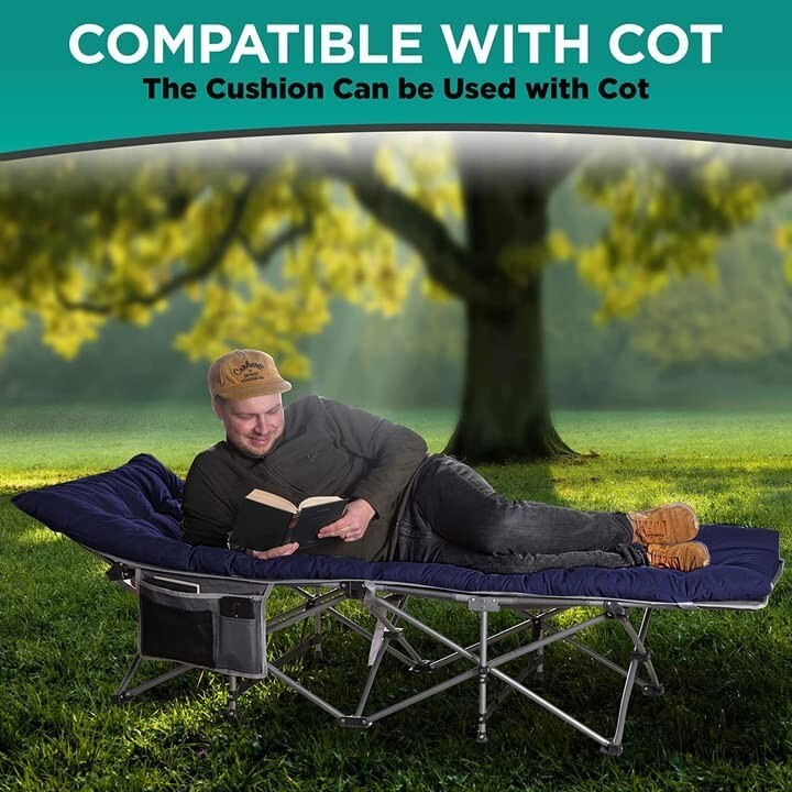 Thick Camping Mattress Pad Cushion for Outdoor Sleeping - Blue