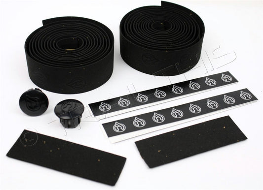Cycling Handlebar Tape Cork Ribbon for Road Bikes Black