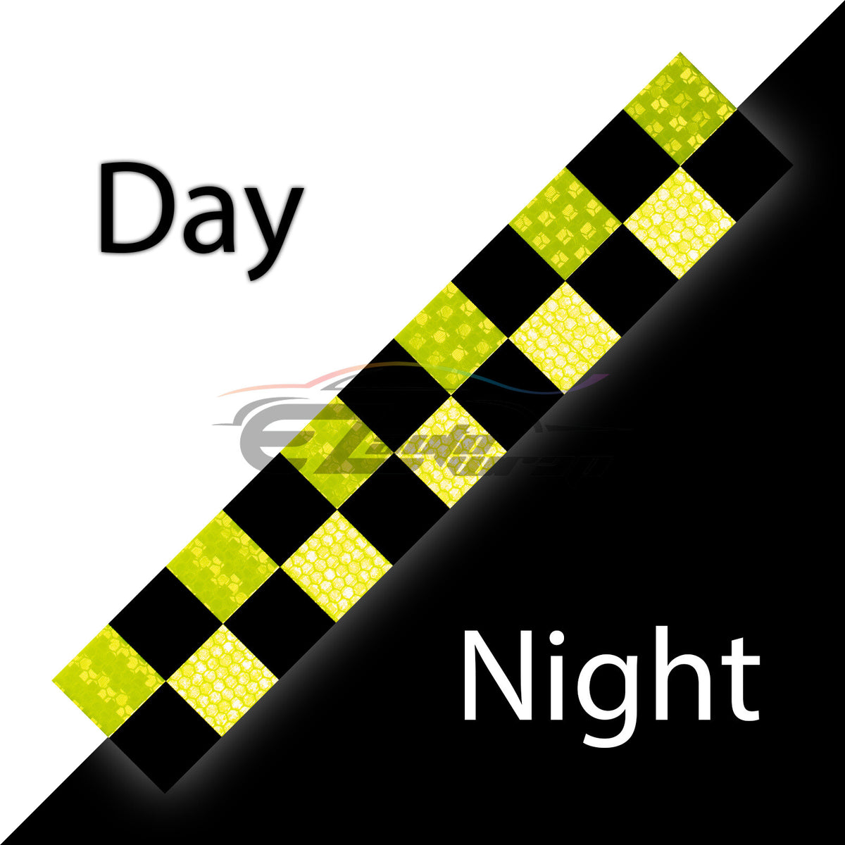 Reflective Safety Tape Stripe 12 Inch DOT-C2 Conspicuity Warning Trailer