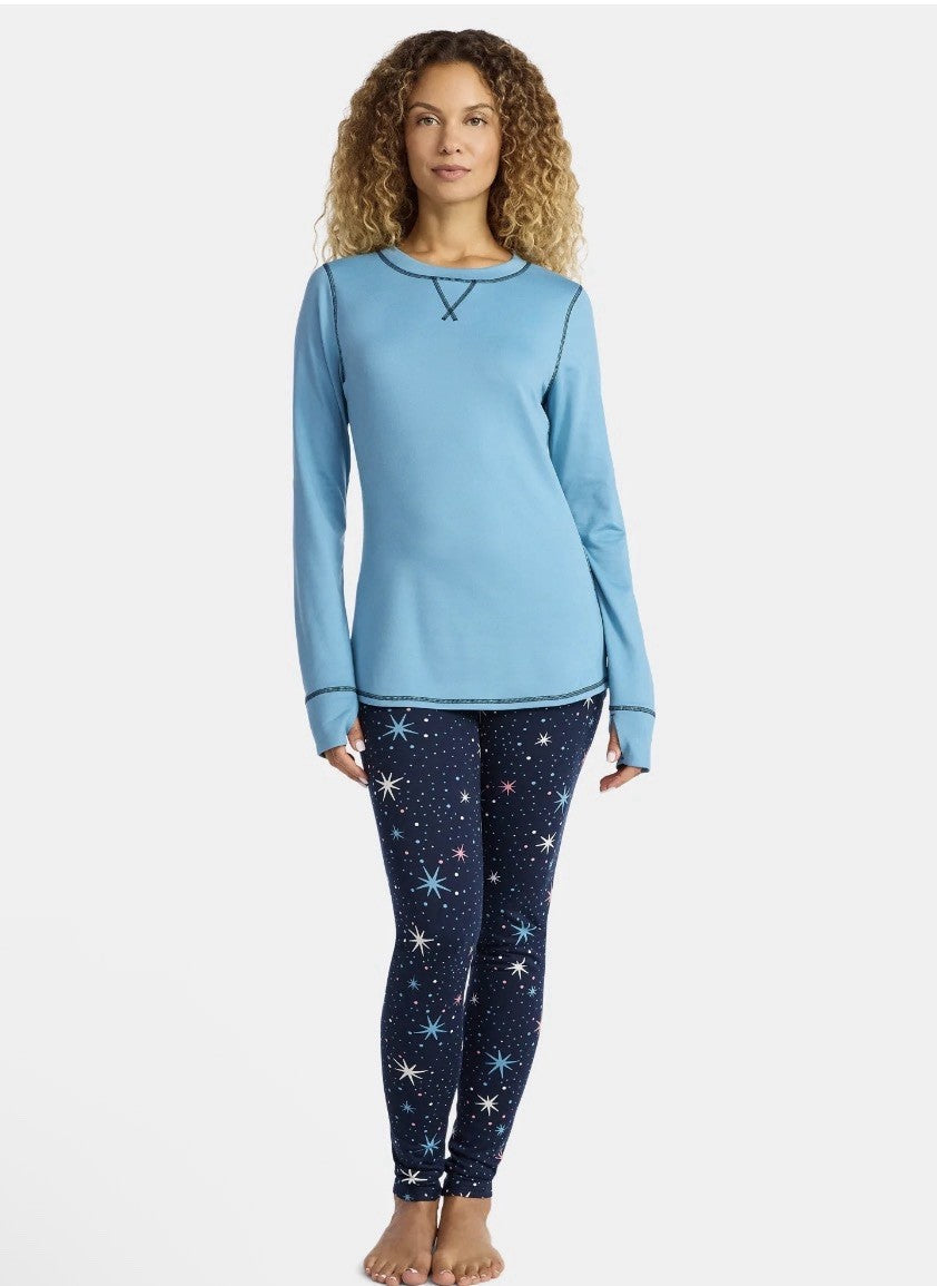 Women’s XL Base Layer Set with Long Top & High-Waisted Leggings