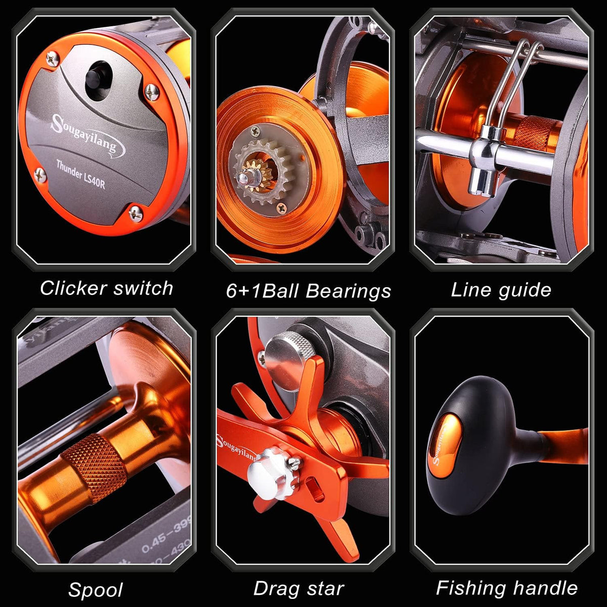 Line Counter Trolling Reel for Freshwater & Saltwater Fishing