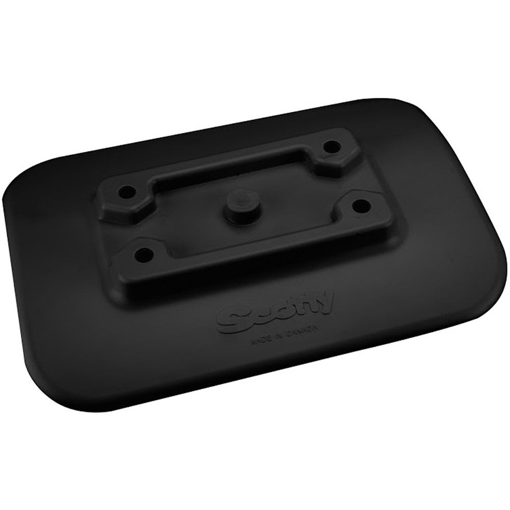 Glue-On Mount Pad for Inflatable Boats - Black, 5 x 7 Inches