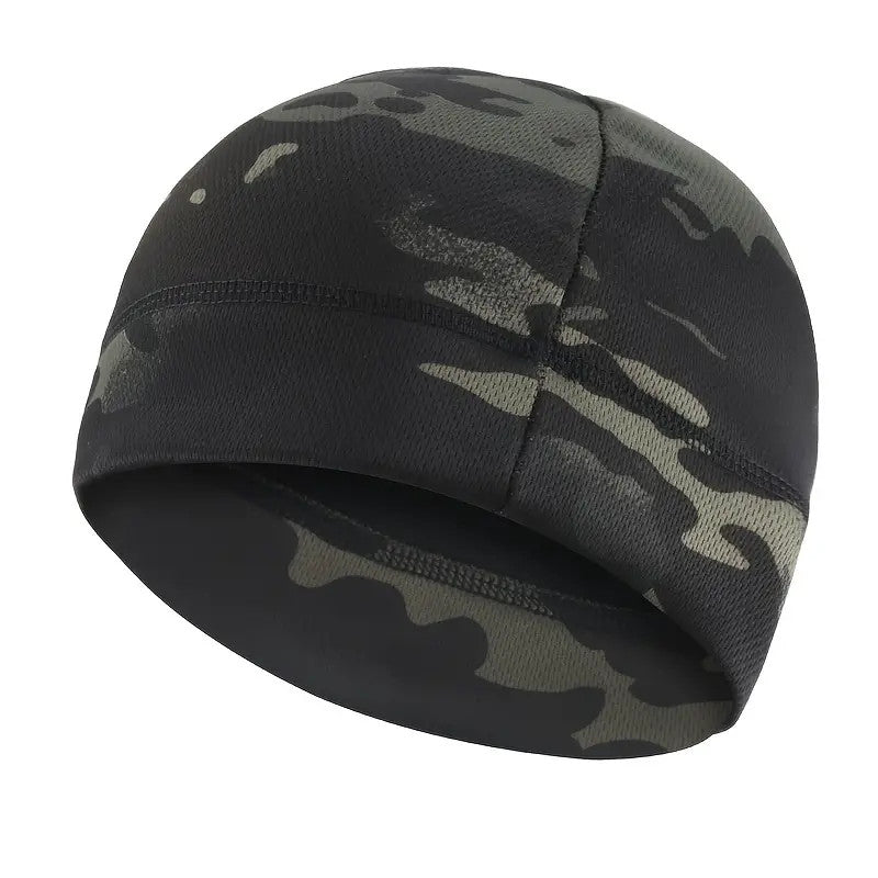Camo Fleece Beanie Winter Hat Windproof Snow Skully Unisex