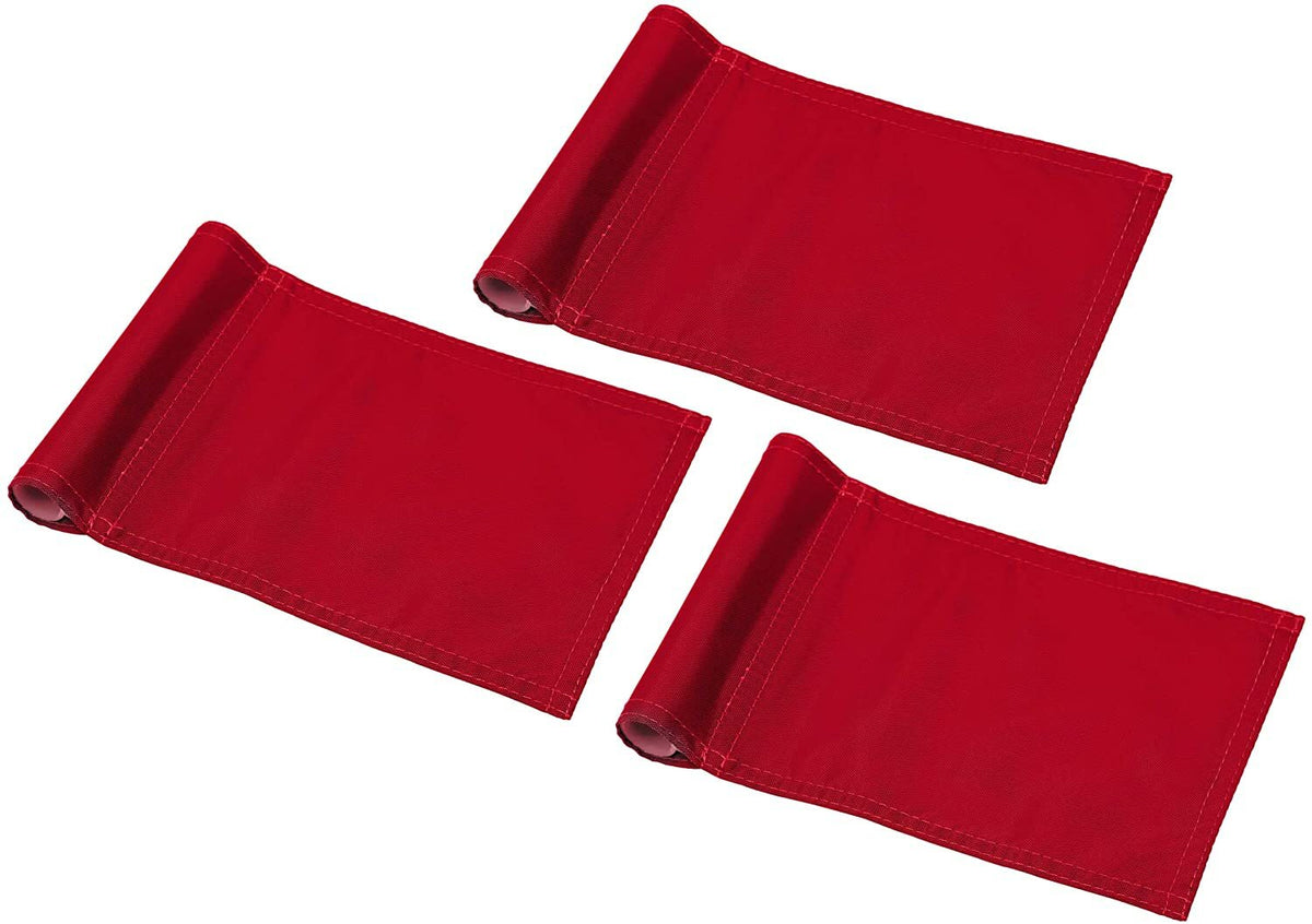 Golf Flagstick Set of 3 with Flags and Cups for Backyard or Course Use
