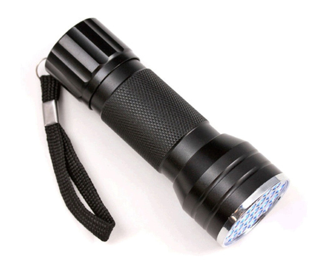 UV Blacklight Flashlight 21 LED Aluminum Waterproof Torch for Outdoors & Lice Detection