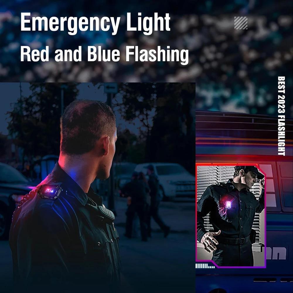 2PCS Rechargeable Mini LED Keychain Flashlight with COB Portable Light