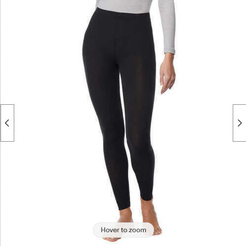 Women's Ultra Light Base Layer Pants - 2 Pack Black Sizes S