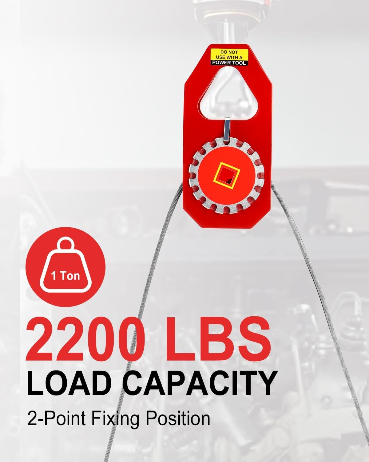 Engine Lifting Hoist Chain Sling 2200 lbs for Engine & Transmission Removal