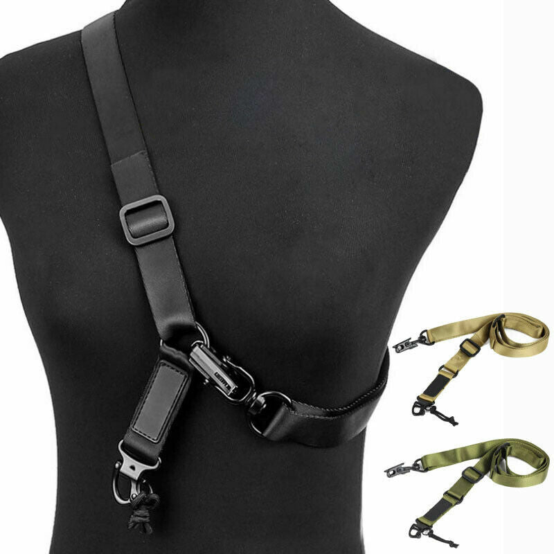Two Point Tactical Rifle Sling with Quick Detach Nylon Strap Adjustable for Outdoor Shooting