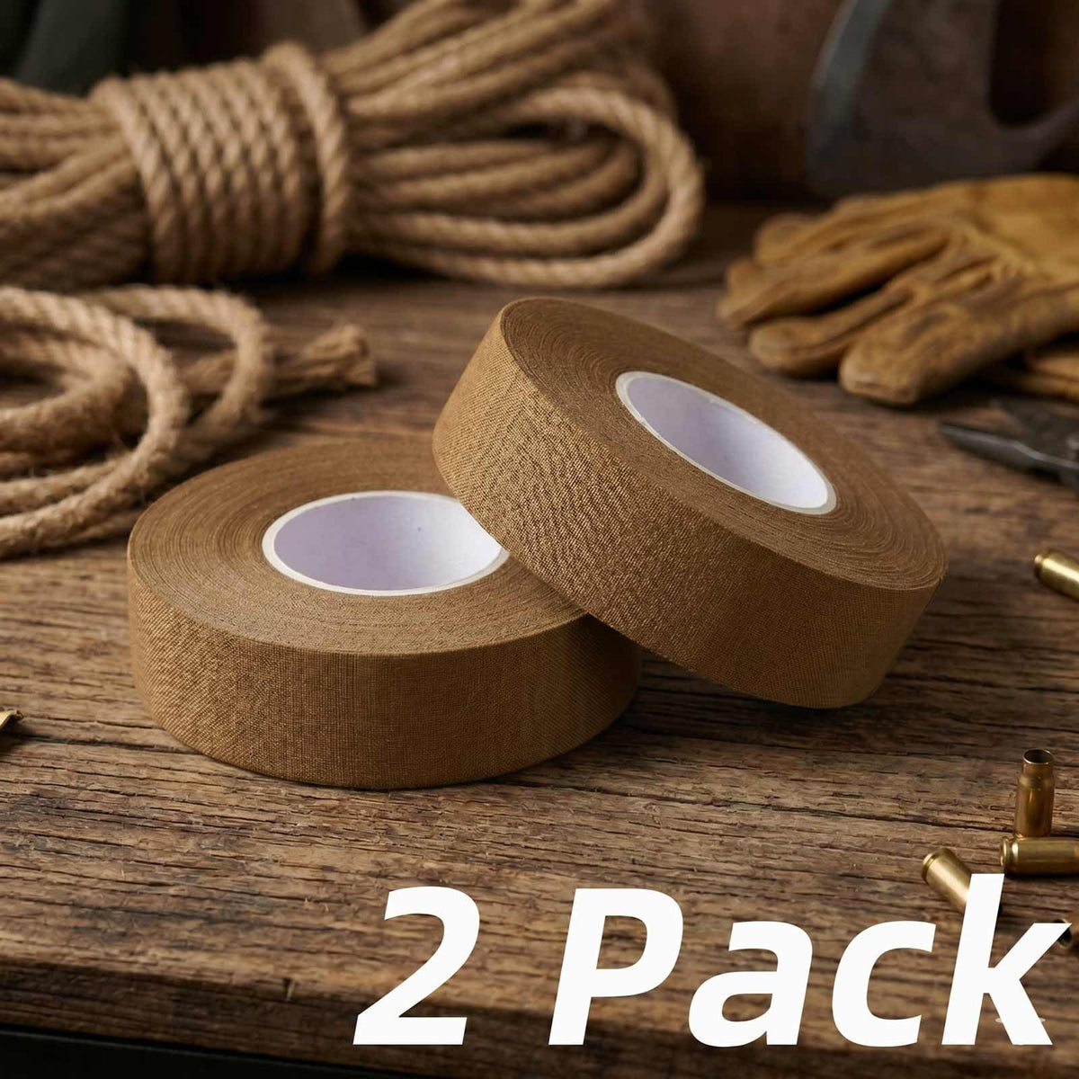 Gun Grip Tape Non-Reflective No Residue Coyote Brown 2 Rolls